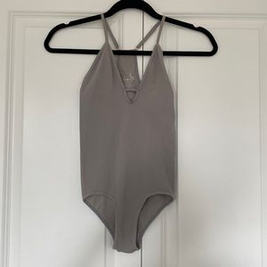 Sexy gray bodysuit